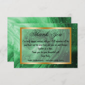 Hartelijk dank, collega's en Groene Marmer, Gold l Notitiekaartje (Voorkant / Achterkant)