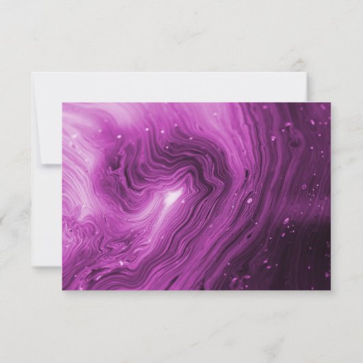 Hartelijk dank, collega's en roze marmer, Gold lij Notitiekaartje (Achterkant)