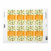 Hartelijk dank, constructietransport etiket (Full Sheet)