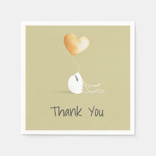 Hartelijk dank - Coronavirus Edition Servet (Voorkant)