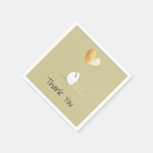 Hartelijk dank - Coronavirus Edition Servet (Hoek)