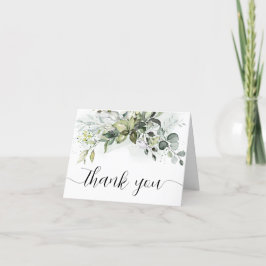 Hartelijk dank, creditcard Greenery Baby shower in Bedankkaart