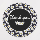Hartelijk dank, Daisy Floral Labels (Design 1)