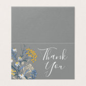 Hartelijk dank, Daisy Wildflower & Yellow Rowan Be Kaart (Buitenkant ongevouwen)