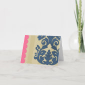 Hartelijk dank, Damask Bedankkaart (Voorkant)