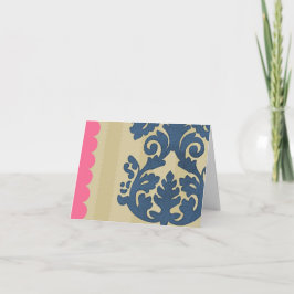 Hartelijk dank, Damask Bedankkaart