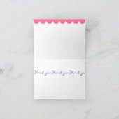 Hartelijk dank, Damask Bedankkaart (Binnen)