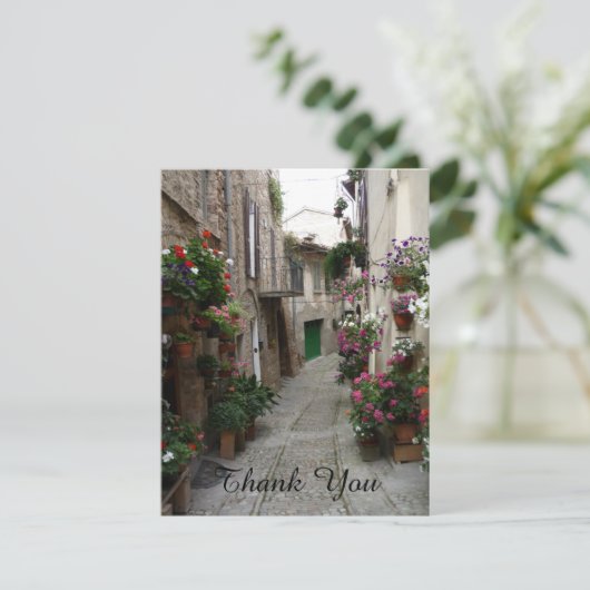 Hartelijk dank, dames en heren Italiaans Sidestree Kaart (Staand voorkant)