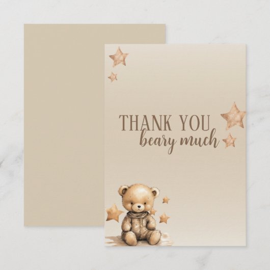 Hartelijk dank, dank u! bedankkaart (Voorkant / Achterkant)