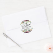 Hartelijk dank, dank voor Bestie-waardering bff Ronde Sticker (Envelop)
