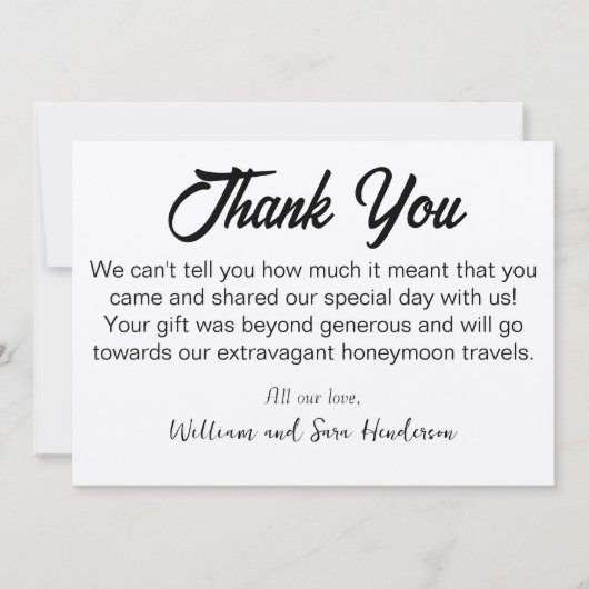 Hartelijk dank, dank voor de kreet van de gasten bedankkaart (Voorkant)