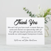 Hartelijk dank, dank voor de kreet van de gasten bedankkaart (Staand voorkant)