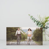 Hartelijk dank, dank voor uw handgeschreven dank bedankkaart (Staand voorkant)