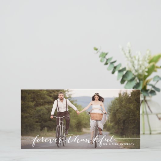 Hartelijk dank, dank voor uw handgeschreven dank bedankkaart (Staand voorkant)