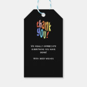 Hartelijk dank, dank voor uw waardering cadeaulabel (Achterkant)