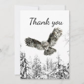 Hartelijk dank dat u de Natuur van vliegende vogel Bedankkaart (Voorkant)