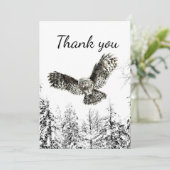 Hartelijk dank dat u de Natuur van vliegende vogel Bedankkaart (Staand voorkant)