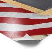 Hartelijk dank dat Veteranen op het bord tekenen Foto Afdruk (Hoek)