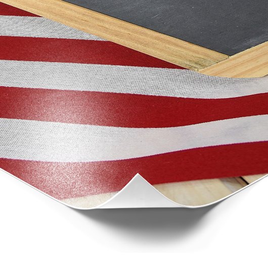 Hartelijk dank dat Veteranen op het bord tekenen Foto Afdruk (Hoek)