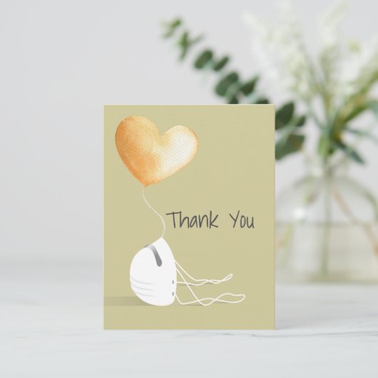 Hartelijk dank - de Coronavirus Edition Briefkaart (Staand voorkant)