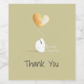 Hartelijk dank - de Coronavirus Edition Wijn Etiket (Enkel label)