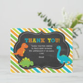Hartelijk dank, Dinosaur Bedankkaart (Staand voorkant)