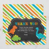 Hartelijk dank, Dinosaur Bedankkaart (Voorkant / Achterkant)