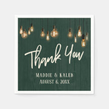 Hartelijk dank, donkergroene bijthout met edisonve