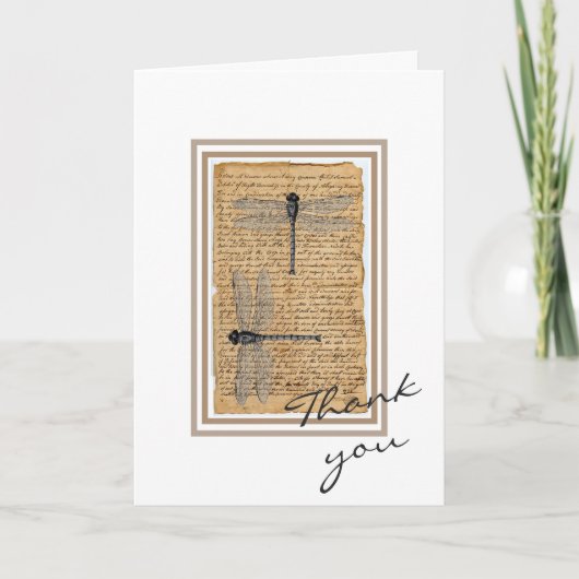 Hartelijk dank - Dragonflies Bedankkaart (Voorkant)