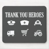 Hartelijk dank | Eerste respondenten Muismat (Voorkant)