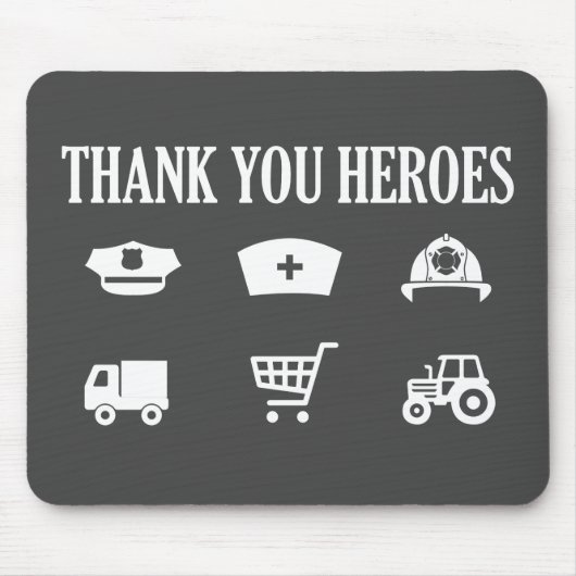 Hartelijk dank | Eerste respondenten Muismat (Voorkant)