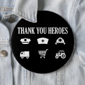 Hartelijk dank | Eerste respondenten Ronde Button 6,0 Cm (In situ)