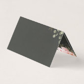 Hartelijk dank, Elegant Blush Pink Floral Rozen Ka Kaart (Achterkant)