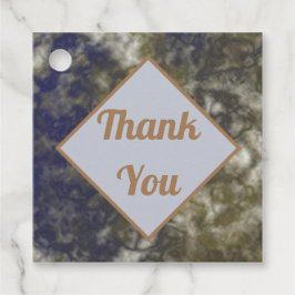 Hartelijk dank, Elegant Gold Blue-waardering Bedankjes Labels