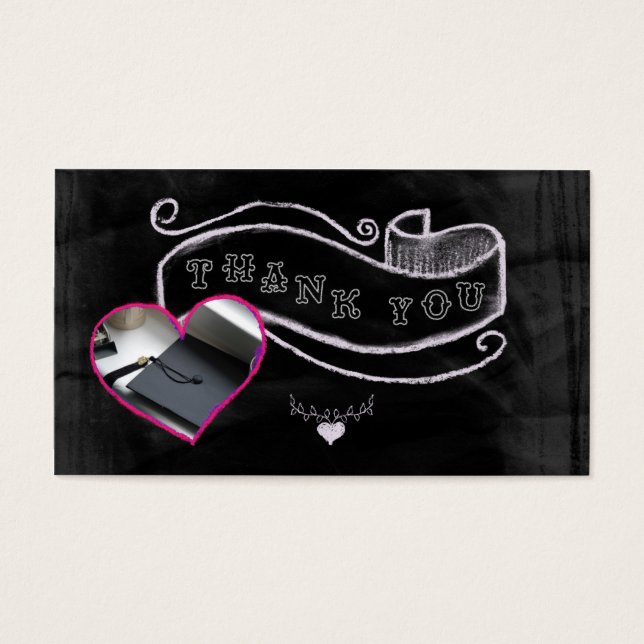 Hartelijk dank en banner visitekaartje (Voorkant)