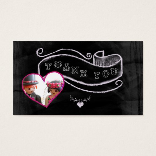 Hartelijk dank en banner visitekaartjes (Voorkant)