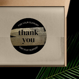 Hartelijk dank, Faux Gold Brush Stroke Sticker