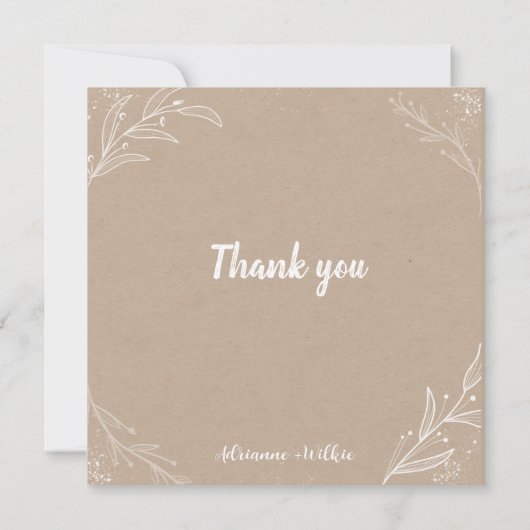 Hartelijk dank feestdagenkaart (Achterkant)