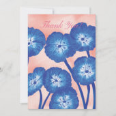 Hartelijk dank, Floral Card Bedankkaart (Voorkant)