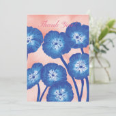 Hartelijk dank, Floral Card Bedankkaart (Staand voorkant)