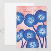 Hartelijk dank, Floral Card Bedankkaart (Voorkant / Achterkant)