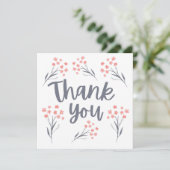 Hartelijk dank, Floral Cards Kaart (Staand voorkant)