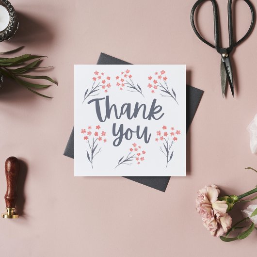 Hartelijk dank, Floral Cards Kaart