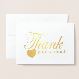 Hartelijk dank folie kaarten