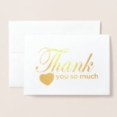 Hartelijk dank folie kaarten (Voorkant met envelop)