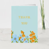 Hartelijk dank folie wenskaart (Voorkant)