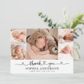 Hartelijk dank Foto aankondiging Baby (Staand voorkant)