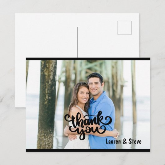 Hartelijk dank Foto Briefkaart (Voorkant / Achterkant)