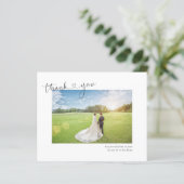 Hartelijk dank Foto persoonlijke bruiloft (Staand voorkant)