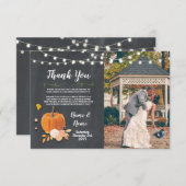 Hartelijk dank. Foto van Pomkin Lights Jar Chalk Kaart (Voorkant / Achterkant)